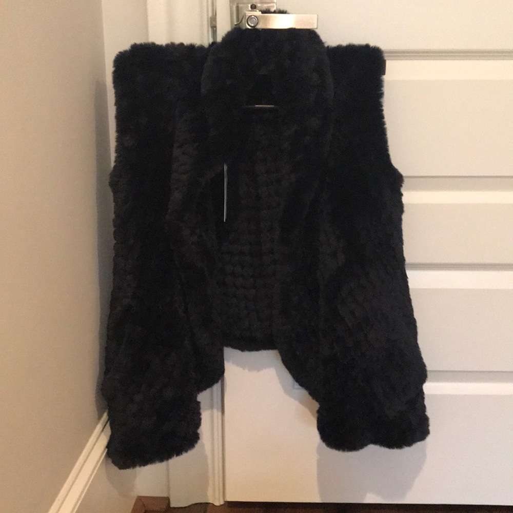 NWT Love Token Faux Fur vest